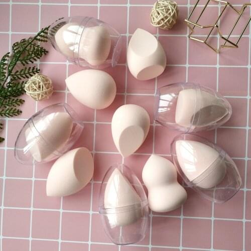 1pcs Water Drop Shape Cosmetic Puff Makeup Sponge Face Liquid Foundation Cream Hydrophilic Dry Wet Make Up Powder Puff With Box