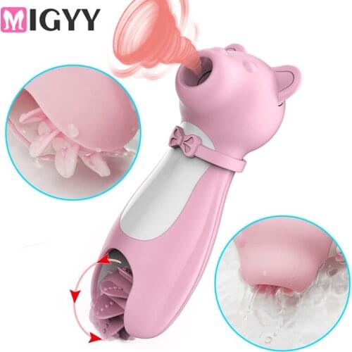 Licking sucking vibrators for women Tongue G Spot Clitoris Vagina Stimulator Masturbator Nipple Sucker Vibrator Adults Sex Toys