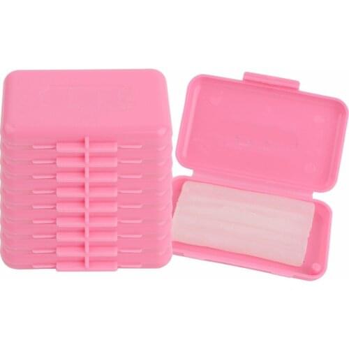 10 packs Orthodontic Dental Wax Pink-Strawberry scent For Braces gum irritation 5pcs/pack
