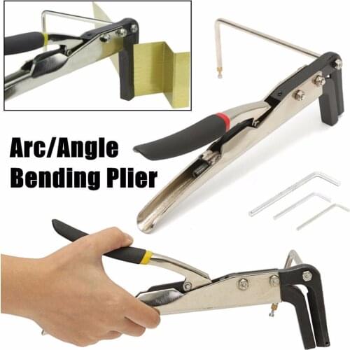 2 Types Manual Strip Arc/Angle Bender Steel Plier Metal Sheet Clamp Channel Tools