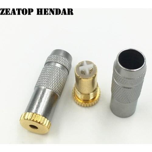 8Pcs 2.5mm 4Pole Female Jack Socket DIY Repair Headphone Plug Port Audio Cable Connector Adapter With Screw