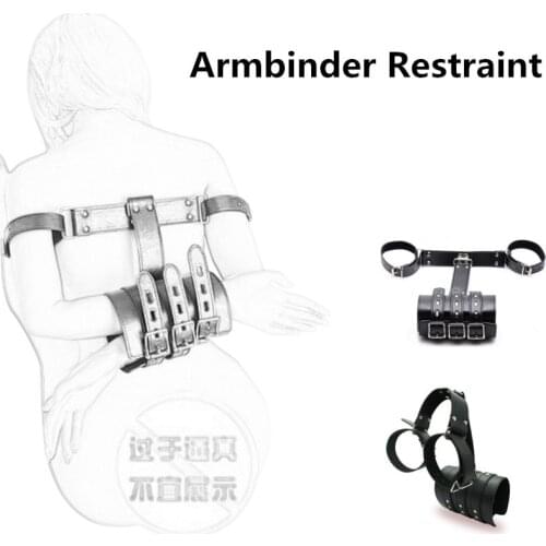 Armbinder Restraint Hands Bondage for Slave Bondage Arm Binder Cuff Armbinder Restrains Arms Behind Back Accessories