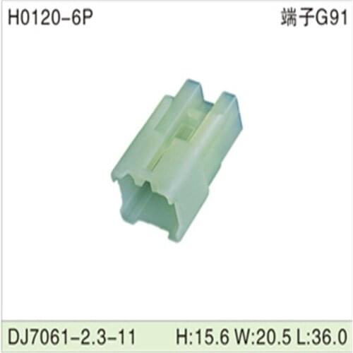 Free shipping 500pcs DJ7061-2.3-11 6Pin 2.3mm AMP Car Electrical Wire Connectors for VW,BMW,Audi,Toyota,NISSAN AND other