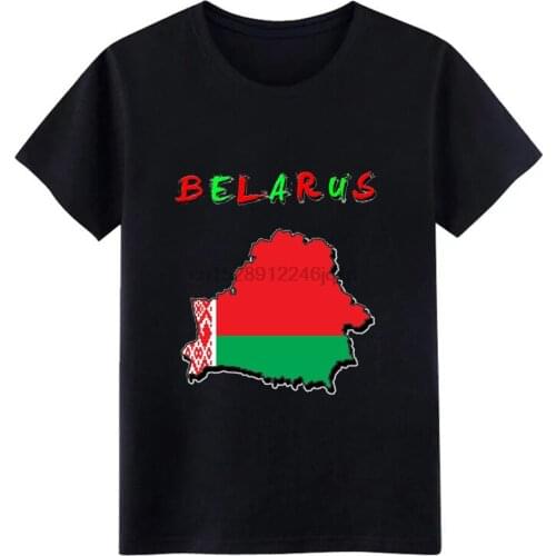 Mens Belarus t shirt Design tee shirt O-Neck Basic Solid Fit Humor summer Letters shirt