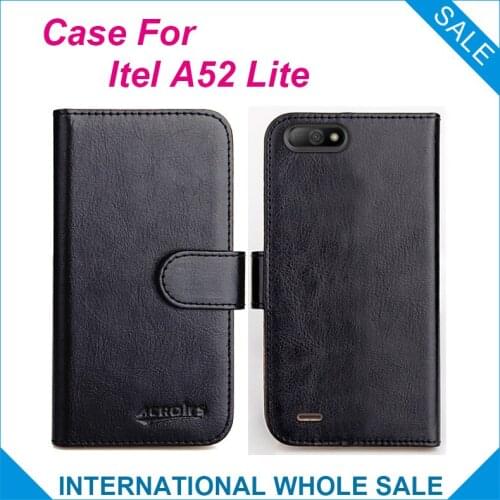 Itel A52 Lite Case 6 Colors Flip Slots Leather Wallet Cases For Itel A52 Lite Cover Slots Phone Bag Credit Card
