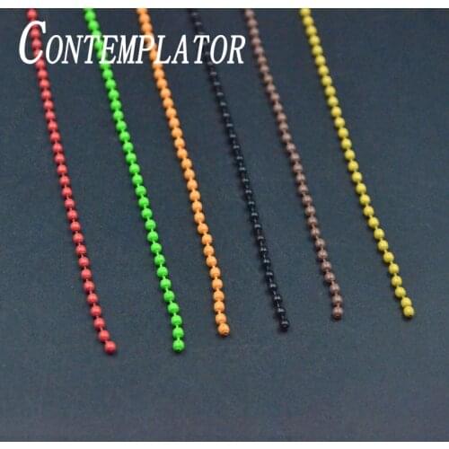 CONTEMPLATOR 5pcs Dia. 2.4mm Colorful Bead Chain Eyes Fly Tying Materials 5colors Light Weight Fish Eyes For Streamer Nymphs