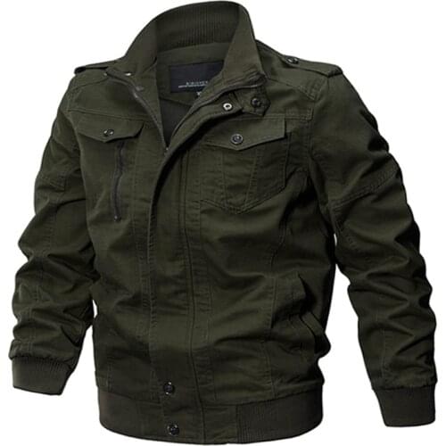 Pop Spring Autumn Military Jacket Men Winter Cotton Jackets Coat Army Mens Pilot Jacket Air Force Autumn Casual Cargo Jaqueta