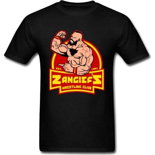 Zangiefs wrestling club Summer Pure Cotton Crew Neck Tees Short Sleeve Summer Tee Shirts Fashion Casual Tshirt