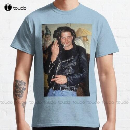 New R U D E Classic Brendan Fraser T-Shirt Girls Uniform Shirts Cotton Tee Shirts S-5Xl