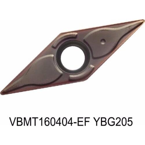 Original VBMT VBMT160404 VBMT160408 YBG205 VBMT160404-EF YBG205 VBMT160408-EF YBG205 Carbide Inserts CNC Turning Tool Holder