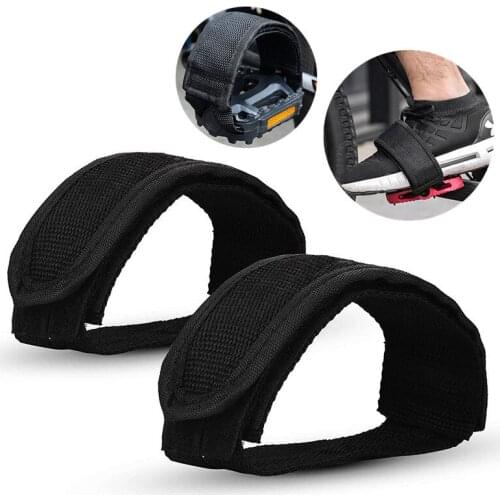 2PCs Nylon Bicycle Pedal Straps Anti-slip Bike Adhesive Straps Belt Outdoor Cycling Accessories Bike Pedals Toe Clip Fixed Gear