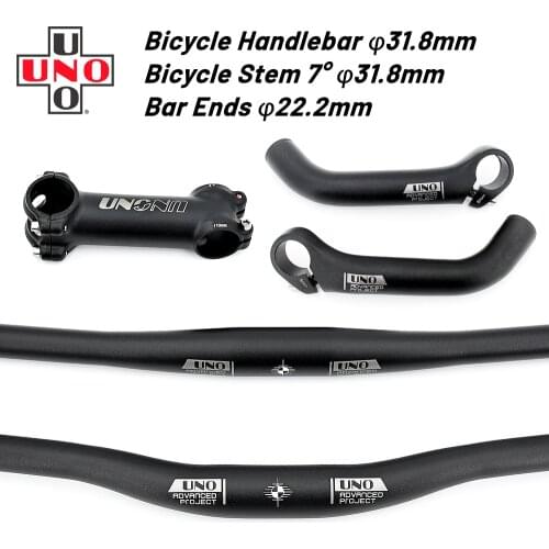 UNO Swallow-shaped Handlebar Flat or Rise Handlebar MTB Bike Handlebar 31.8 Bike Stem Bicycle Handlebar Bicycle Steering Bar End