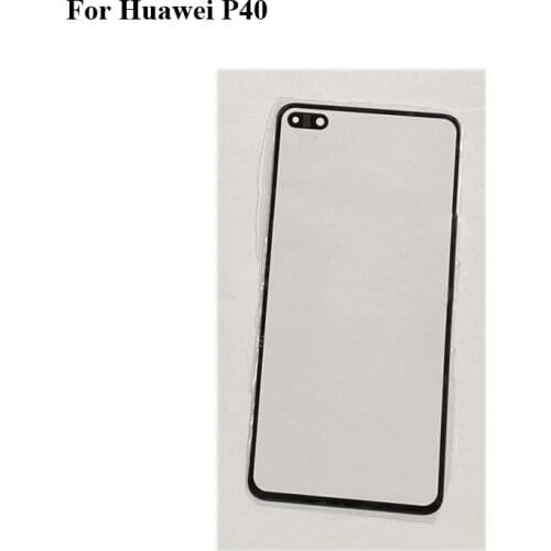 2PCS A+Quality For Huawei P40 Touch Screen Digitizer TouchScreen Glass panel For Huawei P 40 Without Flex Cable