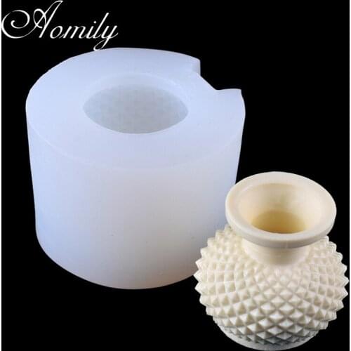 Aomily Vase Silicone Mold Chocolate Mold Crystal Epoxy Silicone Molds DIY Vase Resin Mold Baking Tools for Cakes Bakware