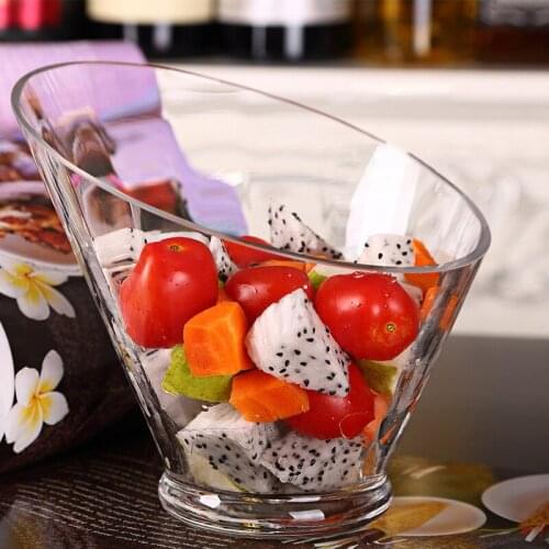 Glass Bowl Salad Bowl Rice Ware Miska Cup Lead-Free Food Containers Christmas Bowl Round Noodles Dinnerware Large Vessels 1pcs