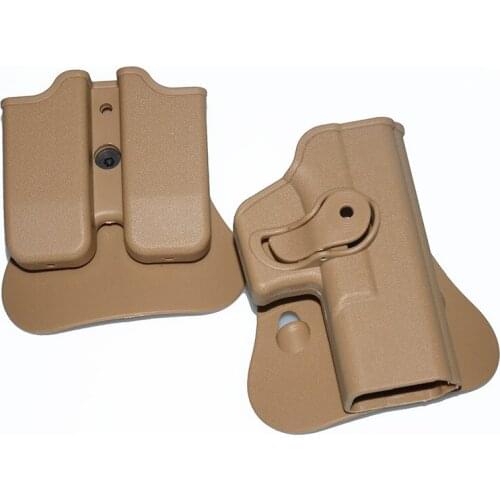 Tactical IMI Glock Holster Pistol Airsoft Gun Belt Holster for Glock 17 19 Case Waist with Magazine Pouch Hunting Accessories