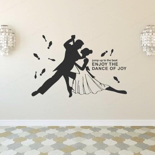 Dance sport vinyl wall stickers for men and women removable decoration sticker for living roomwall decor forkids Wall muralHL236