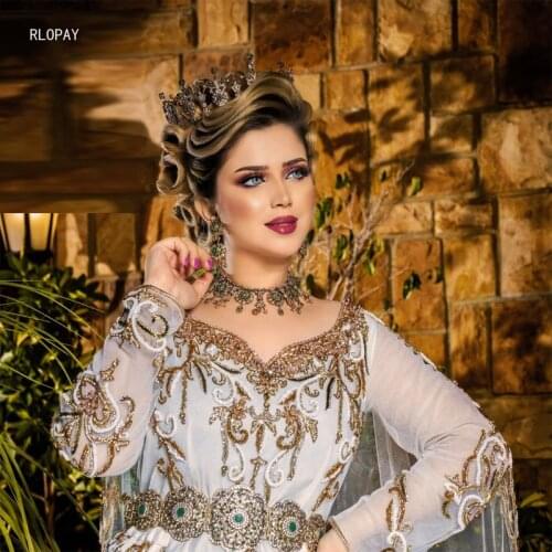 Turkish Royal Wedding Jewelry Set In Gold Necklace/Earrings/Ring/Bracelet Full Set for Women Pave Setting Dubai Jewelry Sets