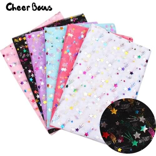 90*150cm Tulle Mesh Fabric Magic Meteor Printed Organza Material Soft Touching Fabric For Sewing DIY Wedding Decor Making Fabric