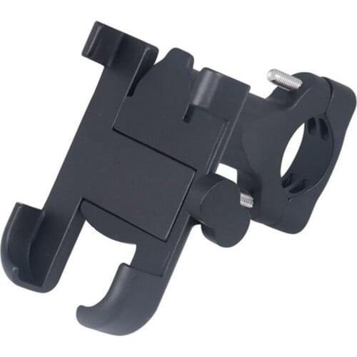 Universal Aluminum Alloy Black Motorcycle Phone Holder For MotoBike Handlebar Holder