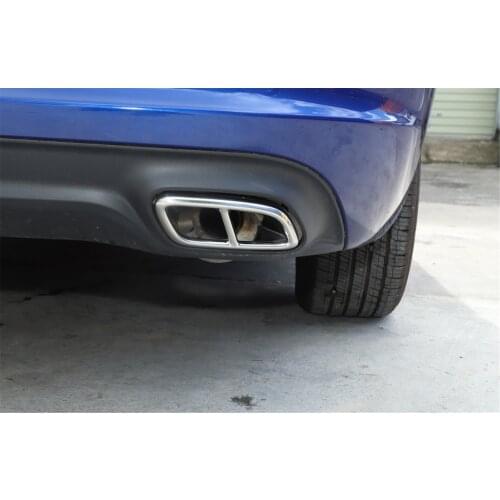 Exterior Decoration Car Tailpipe Decorative Frame Cover Trim for Dodge Charger 2015+ Car Stickers Decorative Car Accessories