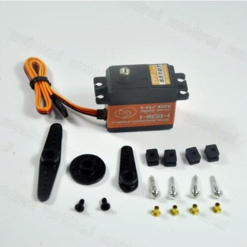 1pc CYS-BLS5107 Supersonic CNC Aluminum Case Digital Brushless Servo For RC Airplane Torque 5.5kg-7kg/cm