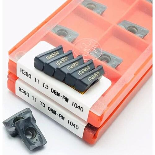 10pcs R390 11T308 M PM 1040 Carbide External Turning Tool Turning Insert R39011T308 M PM1040 CNC Cutting Tool CNC Milling Tool