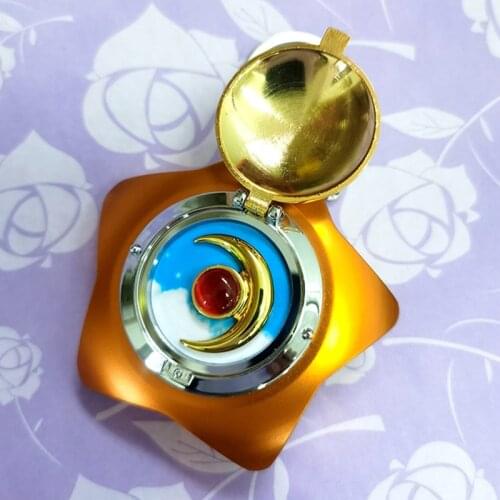 100% Handmade Sailor Anime Star Moonlight Memory Locket Starlit Sky Music Box Metal Cosplay Props Japan Anime Gifts