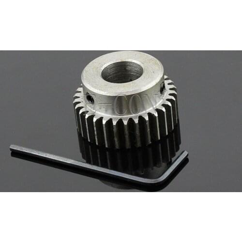 2pcs 1M30T 17mm Bore Hole 30 Teeth 30T Module 1 Motor Steel Gear Wheel Top Screw