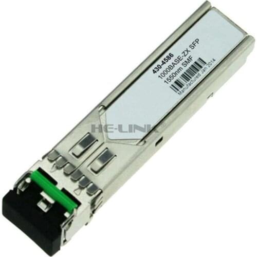 430-4586 Dell Networking Compatible 1000BASE-ZX SFP 1550nm 80km DOM Transceiver