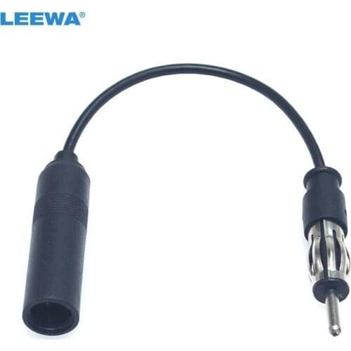 LEEWA Auto Car Stereo Audio Radio Antenna Adapter Vehicle AM/FM Radio Aerial Extension Wiring Cable #CA6008