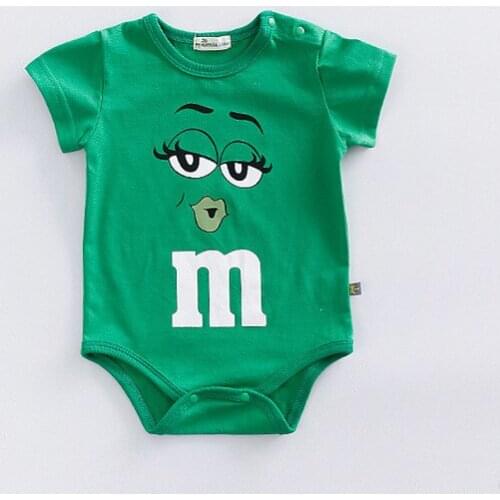 Unisex Newborn Baby Boys Bodysuit 2019 Summer Short Clothes Pink Chocolate Tree Costume Cotton Children Boy Girls Outfit