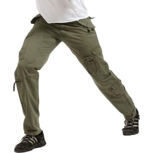 Military Tactical Pants Solid Men Army Cargo Pants Outdoor Hiking Multi Pockets Casual Airsoft Paintball Dropshipping