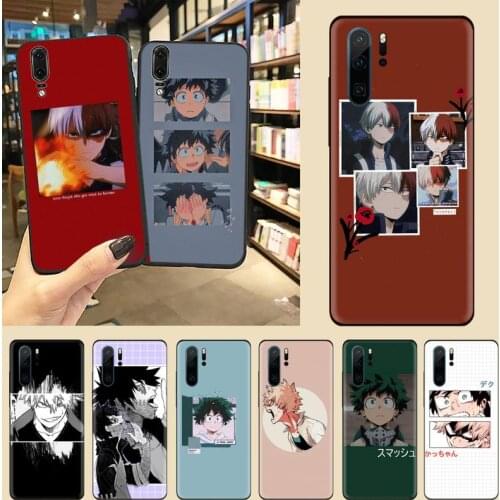 Anime My Hero Academia Coque Shell Phone Case For Huawei P9 P10 P20 P30 Pro Lite smart Mate 10 Lite 20 Y5 Y6 Y7 2018 2019