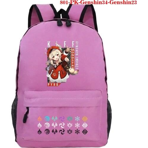 Game Genshin Impact Background Student Backpack Boy Girl School Bag Children School Bag Fashion Backpacks for Teenager Back Pack