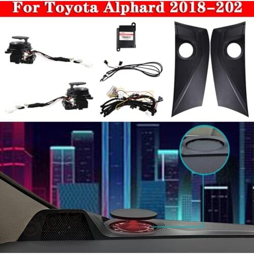 For Toyota Alphard 2018-2020 LED interior illuminated Ambient Light Rotating Midrange Treble Lamp Automatic Lift tweeter
