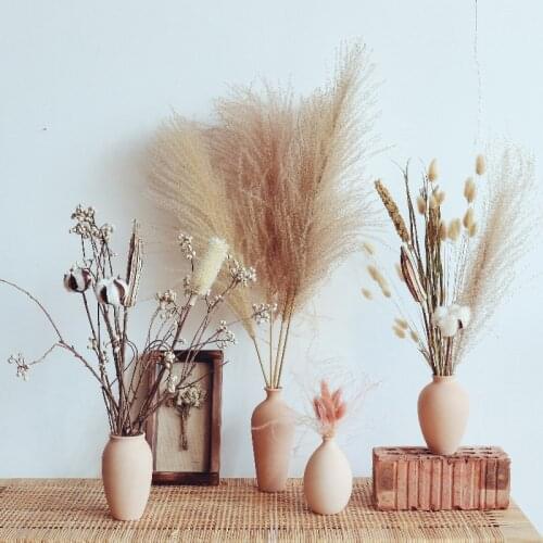 European Ceramic Vase Dried Flowers Ornaments Dining Table Store Figurines Decoration Home Livingroom Desktop Furnishing Crafts