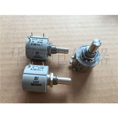 Quality assurance BI8146 R10KT5L.1 R10K more than 10 times turn wirewound potentiometer shaft diameter 6.4MM (SWITCH)