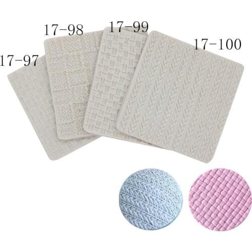 Hot Sale Sweater Woolen Grain Silicone Cake Mold Chocolate Jelly Baking Mould Sugar Craft Tools Fondant Cake Decorating