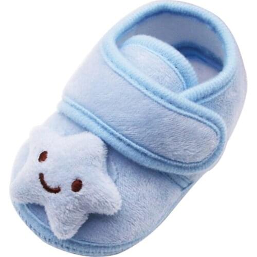 Ins Cute Newborn Toddler Baby Shoes Boys Girls Crib Shoes Cartoon Soft Sole Non-slip Infant Baby Shoes