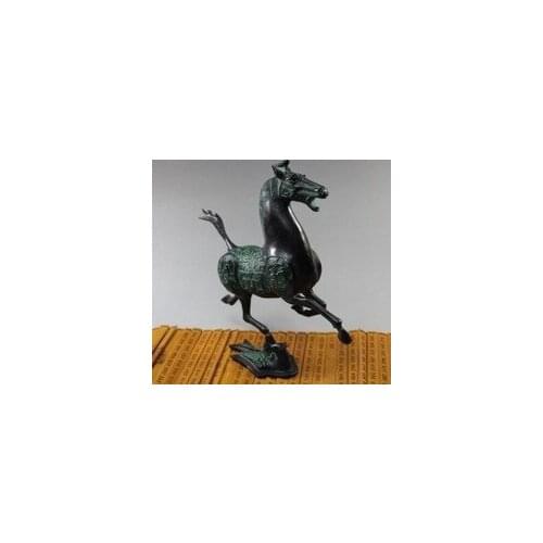 Exquisite Old Chinese bronze statue horse fly swallow Figures size:21 X24 (CM ) wedding copper Decoration real Brass