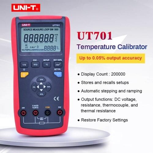 UNI-T UT701 thermocouple temperature calibrator output voltage / Single Function Temperature Calibrator