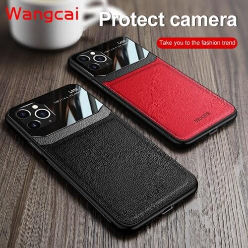 Leather Phone Case For iPhone 11 Pro Max X XR XS Max 8 7 6 6s Plus 6Plus 8Plus Case Business Retro PU Leather Soft Cover