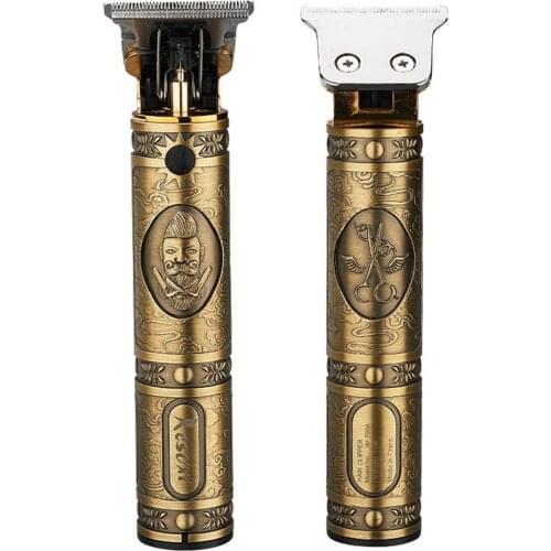 Professional Hair Outliner Clippers Kit Hair Trimmer Beard Body Grooming USB Rechargeable T-Cutter Cordless Electric Trimmer