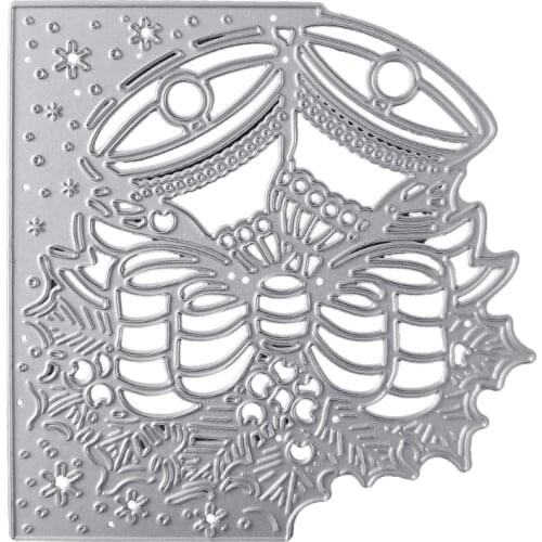 Christmas Bell Frame Metal Cutting Dies Stencil DIY Scrapbooking Album Paper Card Template Mold Embossing Craft Decoration