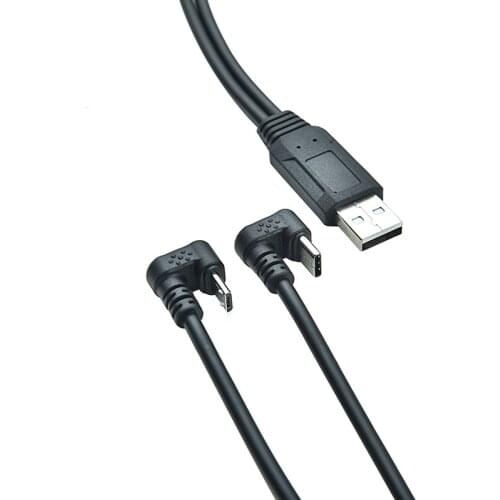 Micro TYPE C male micro5p male Splitter For Mobile phone tablet computer data U-shaped charging cable
