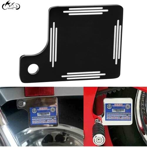 Motorcycle Black Inspection Tag Sticker Plate For Harley Dyna Low Rider FXDL Fat Bob FXDF Wide Glide FXDWG Switchback FLD