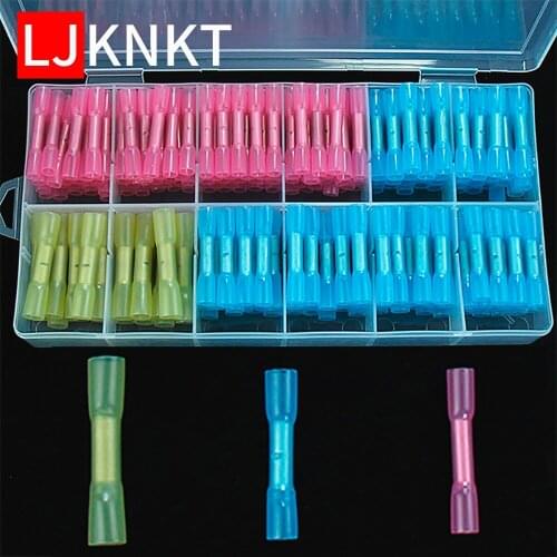 Heat Shrink Wire Butt Connectors AWG 22-10 Kit Electrical Splice insulation Waterproof 100/200pcs