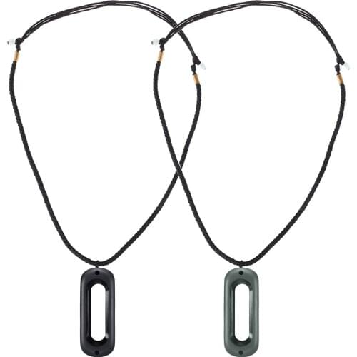 Gosear DIY Knitted Nylon Necklace Lanyard w/2 Holes Pendant Holder Accessories for Xiaomi Xiao Mi Band Miband 2 Band2 Bracelet