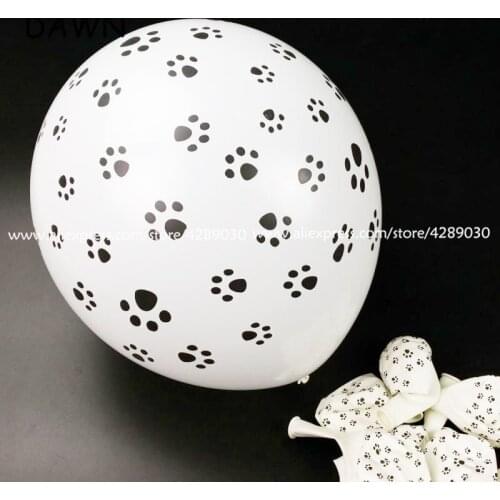 Wholesale 100pcs Dogs Paws latex Balloons birthday party decorations kids Theme Hotel Decoration Products Wedding Party balloon